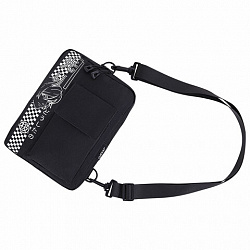 Сумка на плечо HEIKKI TORRENT (ХЕЙКИ) с карманом, "Anime face", черная, 25х18х3 см, 272637