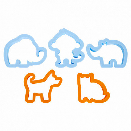 Пластилин-тесто для лепки BRAUBERG KIDS, 6 цветов, 300, 10 формочек, шприц, стек, крышки-штампики, 106719