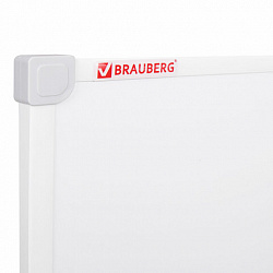 Доска магнитно-маркерная 70х50 см, ПВХ-рамка, ГАРАНТИЯ 10 ЛЕТ, РОССИЯ, BRAUBERG, 238186