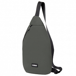 Рюкзак однолямочный HEIKKI SMOOTH (ХЕЙКИ), 2 отделения, хаки, 35x20x8 см, 273920