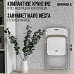 Стулья складные BRABIX "Golf Lite CF-017", КОМПЛЕКТ 4 шт., серебристый каркас, пластик, белый, 533035