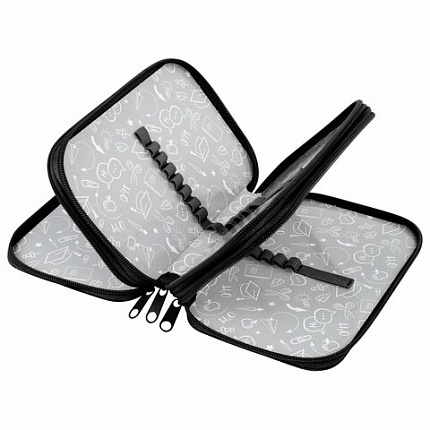 Пенал ПИФАГОР, 3 отделения, ламинированный картон, 19х11 см, "Ball kick", 272253