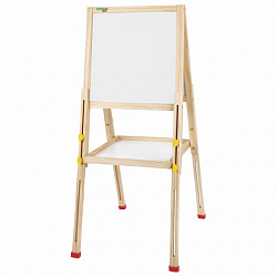 Мольберт растущий для мела/магнитно-маркерный 38х37 см, BRAUBERG KIDS, максимальная высота 106 см, 238148