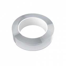 Многоразовая двухсторонняя прозрачная крепежная лента "Скотч NANO tape" 3 м х 30 мм, 2 мм, DASWERK (ДАСВЕРК), 607928