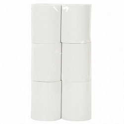 Чековая лента ТЕРМОБУМАГА 80 мм (диаметр 74-76 мм, длина 60 м, втулка 12 мм) КОМПЛЕКТ 6 шт., STAFF, 110449