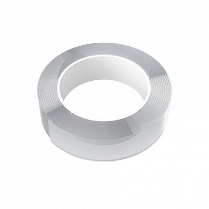 Многоразовая двухсторонняя прозрачная крепежная лента "Скотч NANO tape" 3 м х 30 мм, 2 мм, DASWERK (ДАСВЕРК), 607928