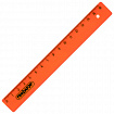 Линейка пластиковая 16 см, ПИФАГОР, неоновая, ассорти, 210603