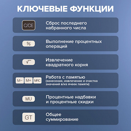 Калькулятор настольный BRAUBERG DC-118-BG (175х126 мм), 12 разрядов, двойное питание, бежевый, 272963