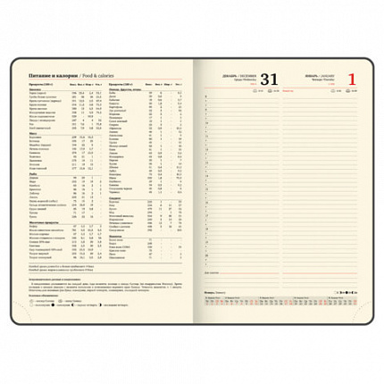 Ежедневник датированный 2026, БОЛЬШОЙ ФОРМАТ 210х297 мм, А4, BRAUBERG "Comodo", под кожу, синий, 117243