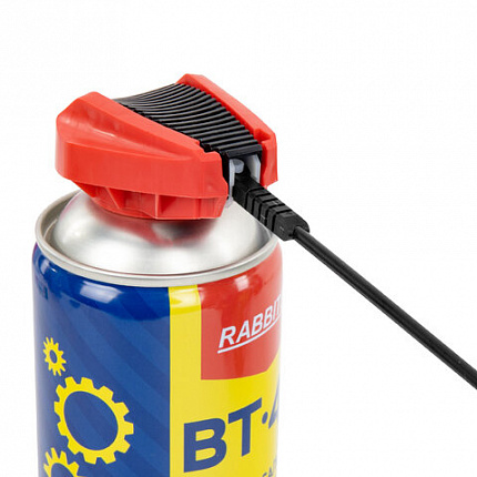 Смазка универсальная проникающая BT-40 (аналог WD-40) 450 мл, УМНЫЙ РАСПЫЛИТЕЛЬ, RABBITEX (РАББИТЕКС), 700298