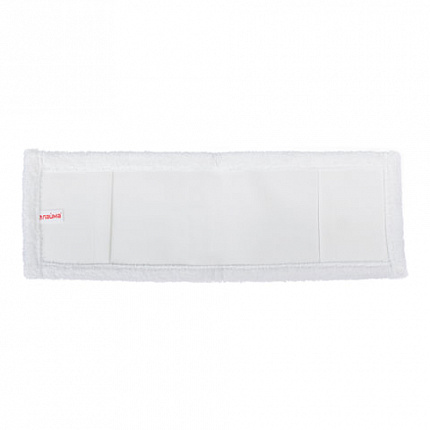 Насадка МОП плоская для швабры/держателя 40 см, карманы (ТИП К), микрофибра, упаковка, LAIMA, 601476