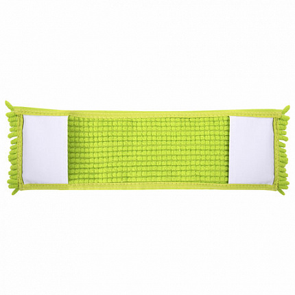 Швабра с флаундером 40 см, черенок 110 см евро, насадка МОП микрофибра СИНЕЛЬ, индивидуальная упаковка пакет, ЛЮБАША, 606313