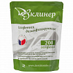 Дезинфицирующие салфетки для поверхностей сменный блок 200 шт., ДЕЗКЛИНЕР, флоу-пак