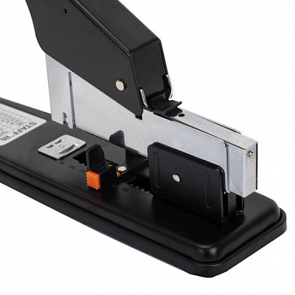 Степлер МОЩНЫЙ №24/6-23/24 металлический STAFF "HEAVY DUTY ECO", до 200 листов, черный, 272737