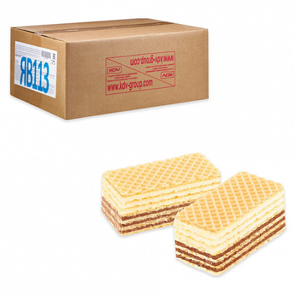 Вафли мини ЯШКИНО "Топ-топ" с начинкой из какао и тертого арахиса, гофрокороб 5 кг, ЯВ113