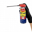 Смазка универсальная проникающая BT-40 (аналог WD-40) 450 мл, УМНЫЙ РАСПЫЛИТЕЛЬ, RABBITEX (РАББИТЕКС), 700298