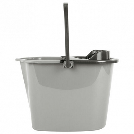 Ведро 10 л для уборки КОМПЛЕКТ с ОТЖИМОМ для веревочных и ленточных МОПов, 24х35х24 см, YORK, 70020