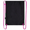 Мешок для обуви BRAUBERG плотный, карман на молнии, подкладка, 43х33 см, Neon Pink, 272428