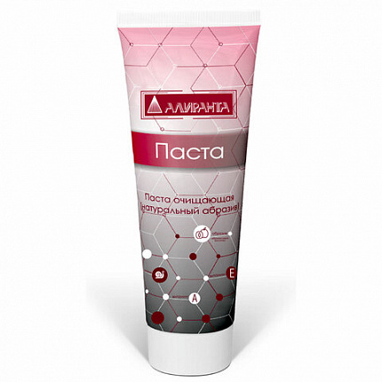 Паста очищающая для кожи 100 мл, АЛИРАНТА, с натуральным абразивом, флип-топ, 20001