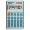 Калькулятор карманный BRAUBERG CX-102C-BL (76x126 мм), 12 разрядов, двойное питание, ГОЛУБОЙ, 272649