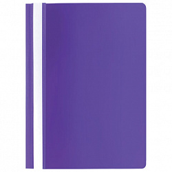 Скоросшиватель пластиковый STAFF, А4, 100/120 мкм, фиолетовый, 229237