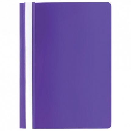 Скоросшиватель пластиковый STAFF, А4, 100/120 мкм, фиолетовый, 229237