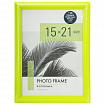 Рамка 15х21 см небьющаяся, багет 17,5 мм, пластик, BRAUBERG "Colorful", салатовая, 391243