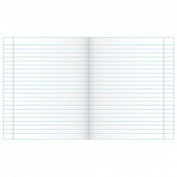 Тетрадь ЗЕЛЁНАЯ обложка 18 л., линия с полями, офсет, "Маяк", Т5018Т2 1Г