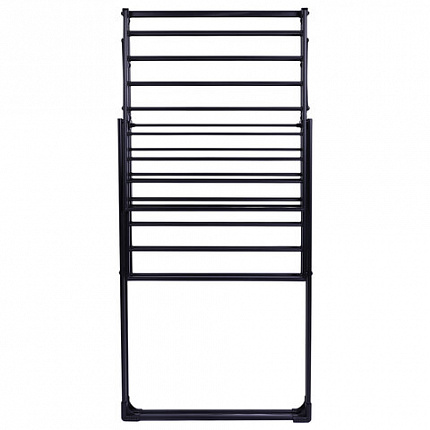 Сушилка напольная для белья раскладная, 4 зоны, 2 уровня, 22 метра, LAIMA HOME QUATRO BLACK, 700475