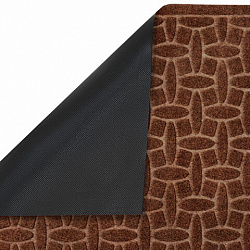 Коврик придверный 60х90 см, ВЕНГЕ, грязезащитный, 430 г/м2, фактурный рисунок АЛМАЗ, ЛЮБАША, 701056