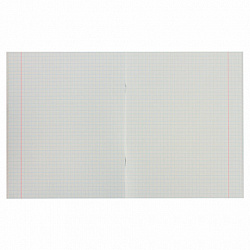 Тетрадь А5, 48 л., HATBER-ECO скоба, офсет №2 ЭКОНОМ, клетка, обложка мелованная бумага, "Голубая", 075742, 48Т5D1_27730