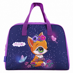 Сумка для занятий BRAUBERG с ручками, 35x25x15 см, "Little fox", 271591