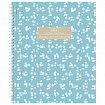 Тетрадь А5, 120 л., HATBER, спираль, клетка, Soft-touch ламинация, 3 разделителя, "Floral", 094225, 120Тр5лВ1сп_357