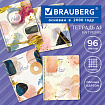 Тетрадь А5 96 л. BRAUBERG, гребень, клетка, обложка картон, "Insight" (микс в спайке), 404424