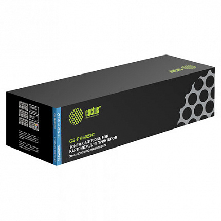Картридж лазерный CACTUS (CS-PH6022C) для XEROX Phaser 6020/6022/WC6025/6027, голубой, ресурс 1000 стр.