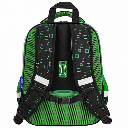 Ранец BRAUBERG FIT, 2 отделения, "Night warrior", 38х27х14 см, 272023