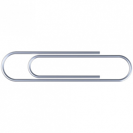 Скрепки большие ЭКСТРА ОФИСМАГ 50 мм оцинкованные 50 штук, 271317