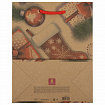 Пакет подарочный (1 штука) новогодний 18x10x23 см, ЗОЛОТАЯ СКАЗКА "Christmas Kraft", глиттер, 608235