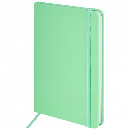 Блокнот А5 138x213 мм, BRAUBERG "Basic", под кожу, 80 л., клетка, ассорти, PASTEL, 116230