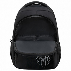 Рюкзак BRAUBERG CONCEPT универсальный, 2 отделения, светоотражающий принт, "Gray Spider", 45х30х18 см, 273847