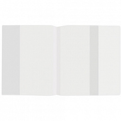 Обложка ПП для учебников и тетрадей А4 БОЛЬШОГО ФОРМАТА, ПЛОТНАЯ, 60 мкм, 300х590 мм, универсальная, прозрачная, ПИФАГОР, 223076