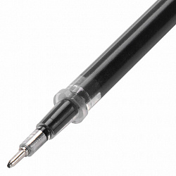 Стержни гелевые STAFF, 135 мм, НАБОР 10 шт. + 2 шт. в ПОДАРОК, ЧЕРНЫЕ, игольчатый узел 0,5 мм, линия письма 0,35 мм, 170413