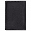 Обложка для паспорта и документов 7 в 1 натуральная кожа, без тиснения, черная, BRAUBERG, 238196