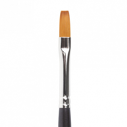 Кисть художественная проф. BRAUBERG ART CLASSIC, синтетика мягкая под колонок, плоск, № 6, кор руч, 200698