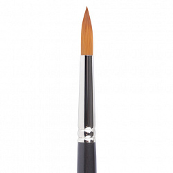 Кисть художественная профессиональная BRAUBERG ART CLASSIC, синтетика мягкая под колонок, круглая, № 7, короткая ручка, 200692