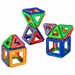 Магнитный конструктор MAGNETIC BLOCKS, 30 магнитных деталей, BRAUBERG KIDS, 665719