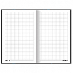 Блокнот А5 134х206 мм, 80 л., твёрдый, клетка, тиснение фольгой, STAFF, "Cherry", 114430