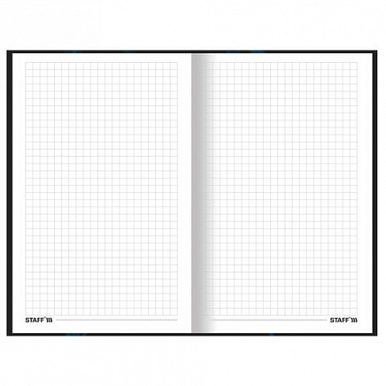 Блокнот А5 134х206 мм, 80 л., твёрдый, клетка, тиснение фольгой, STAFF, "Cherry", 114430