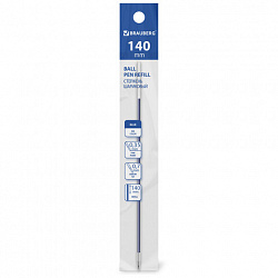 Стержень шариковый BRAUBERG "BP-GT", 140 мм, СИНИЙ, евронаконечник 0,7 мм, линия письма 0,35 мм, 170394