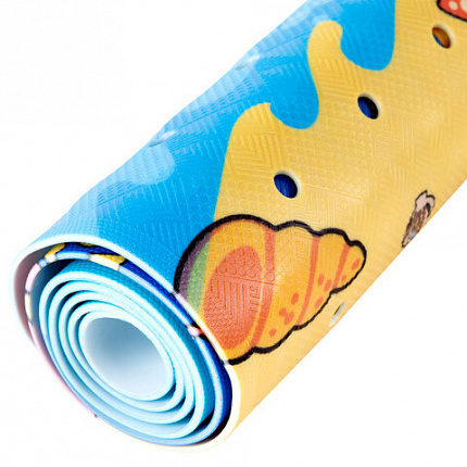 Коврик для ванны противоскользящий 100х40 см, с печатью "Кит", ПВХ, присоски, PRIMILA (ПРИМИЛА), 700377